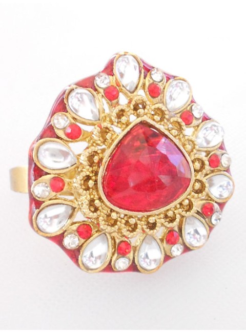 Kundan Finger Ring